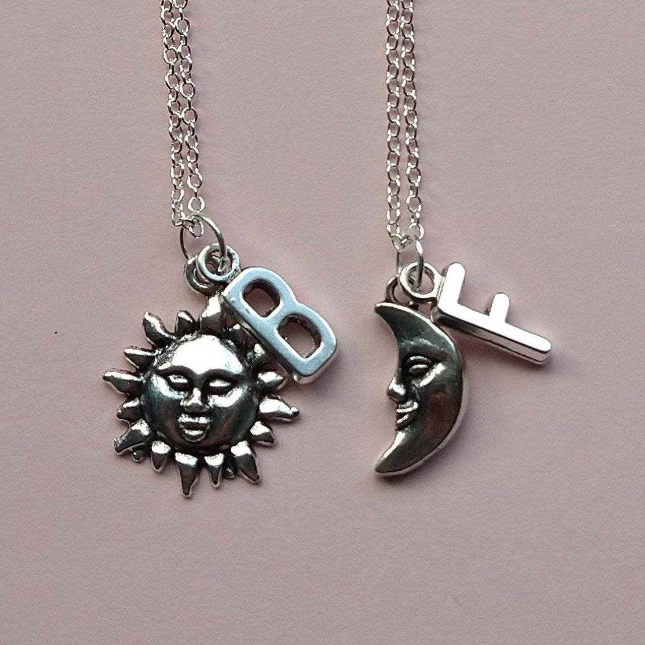Sun and sale moon friendship necklace
