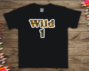 Wild 1 animal print custom t-shirt