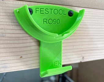 Sander hanger. Fits festool rotex 90 with hook for cord storage