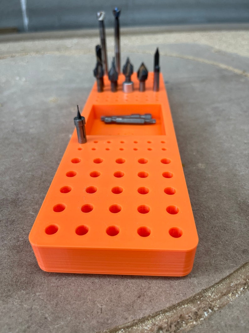 NEWLY REDESIGNED Router Bit & Drill Bit Holder, CNC Tray Etsy