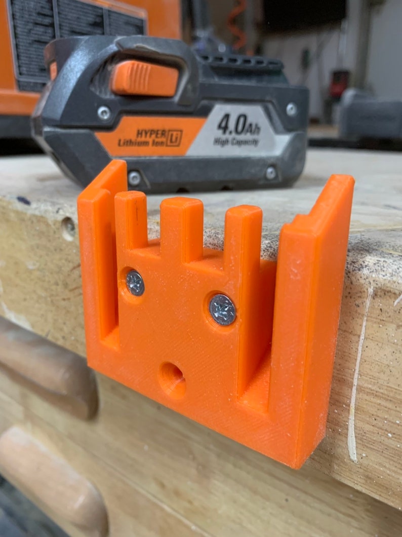 Set of 2 Ridgid Battery Holders Ridgid Tools ridgid battery mount Molds