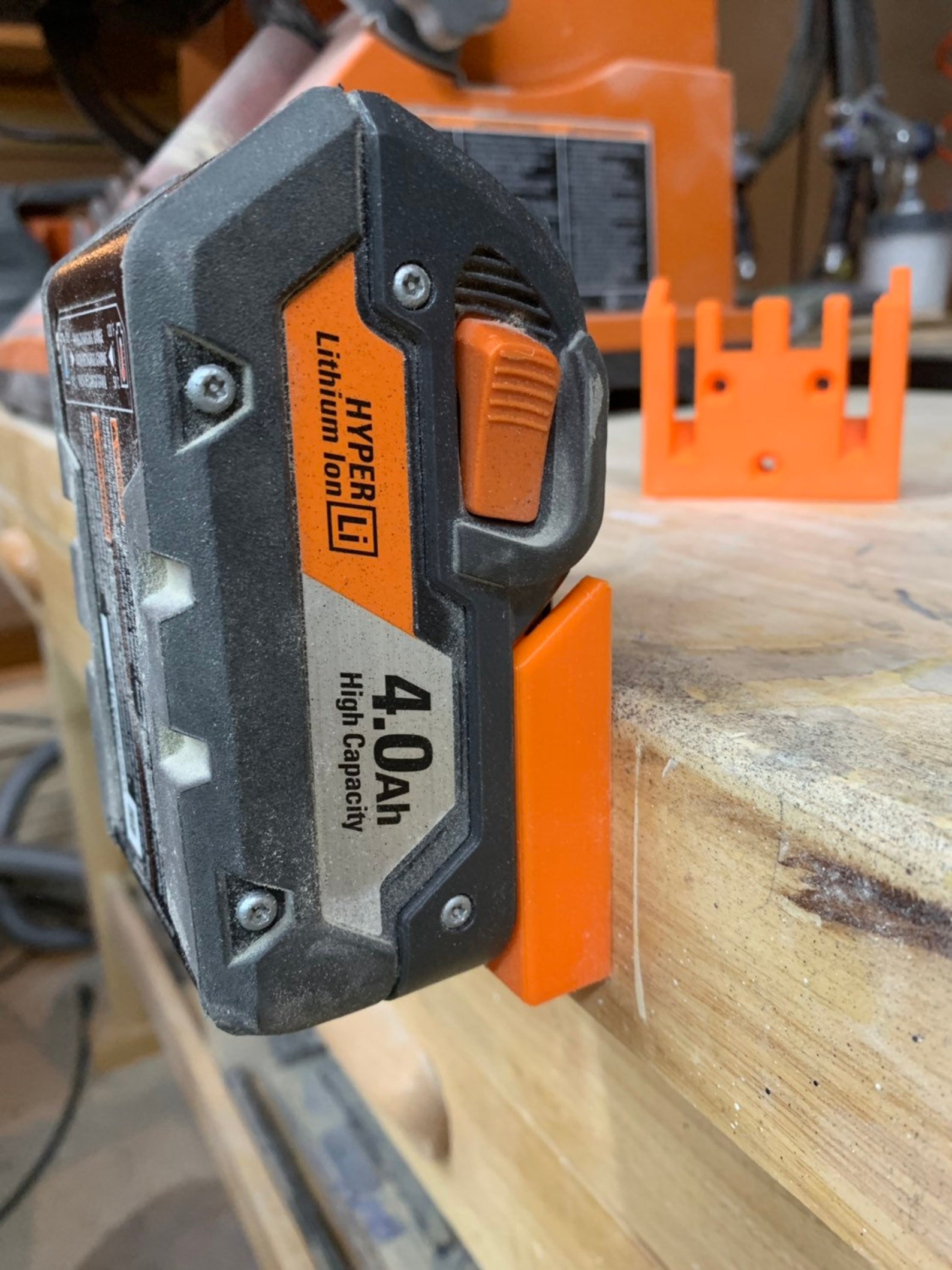 Set of 2 Ridgid Battery Holders, Ridgid Tools, Ridgid Battery Mount Etsy