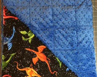 Weighted blanket with glass beads for children 35" x 42"