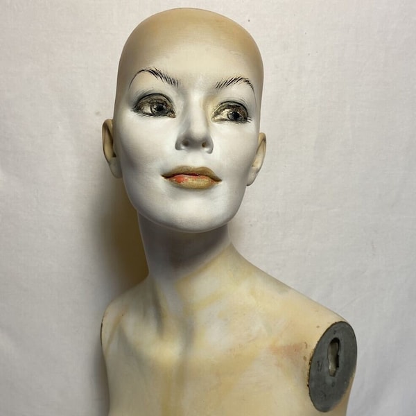 Vintage Greneker (Wolf Vine) Realistic Fiberglass Female Mannequin Torso 26370 C