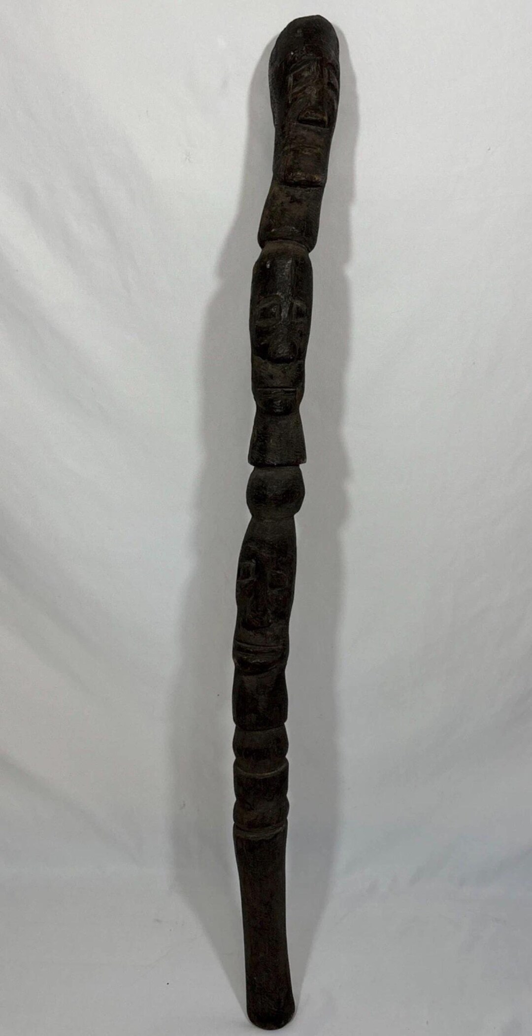 African Ritual Wooden Object Antique African Hand Carved Wood Ceremonial Pestle Staff Medicinal ...