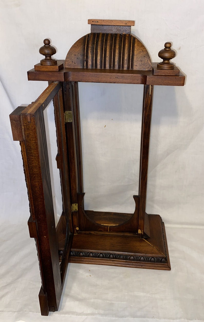 Antique Wood Clock Case Regulator Clock Parts Salvage Etsy