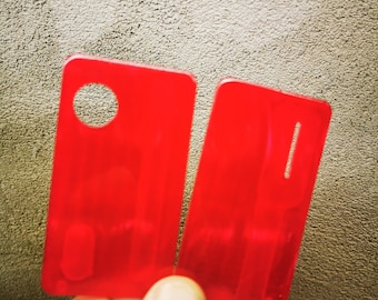 Doors, panels for dotAio v1, v2 / Custom Doors,  red color + pearl effect