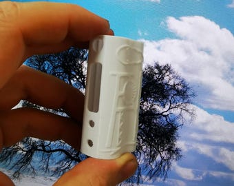Custom Dicodes Micro, White Design, Laser Engraved Logo