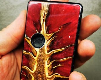 Billet Box Panels Stabilized Wood Pine Cone Doors, Custom Hybrid CNC Cut