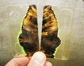 Doors, panels for dotAio v1, v2 / Custom Doors, brown + transperent hybrid wood