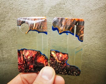 Doors, panels for dotAio v1, v2 / Custom Doors, Stabilized wood + transperent + glow in dark