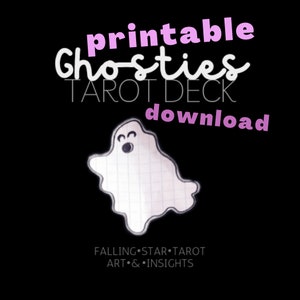 Printable Ghosties Majors Tarot Deck Pdf Digital Download