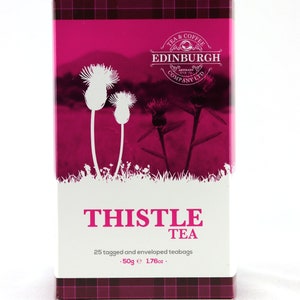 Edinburgh Tea & Coffee Company Scottish Thistle Infused Black Tea, 25 Count Envelope/Tag Teabags