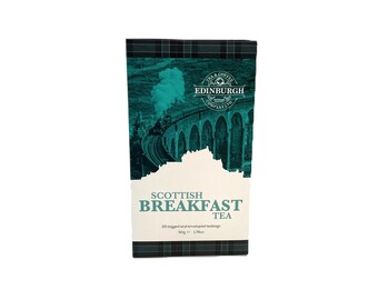 Edinburgh Tea & Coffee Company, Scottish Breakfast Tea, 25 Count Envelope/Tag Teabags