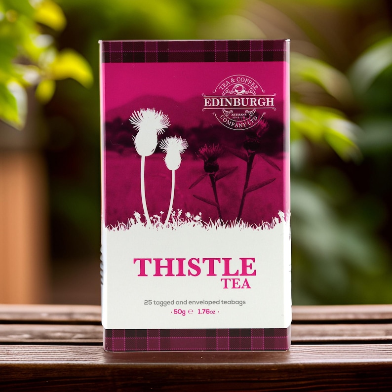 Edinburgh Tea & Coffee Company Scottish Thistle Infused Black Tea, 25 ...