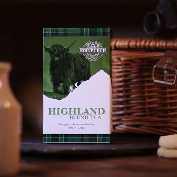 Edinburgh Tea & Coffee Company Highland Blend Tea, 25 Count Sealed Teabags Black Tea imported from  Scotland