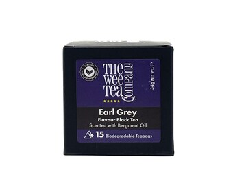 The Wee Tea Company Earl Grey Flavor Black Tea - 15 Biodegradable Teabags