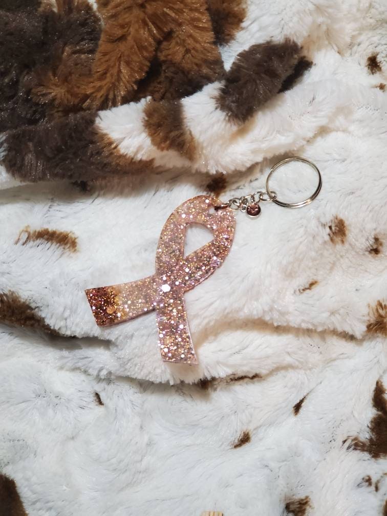 Awareness Ribbon Keychain Etsy