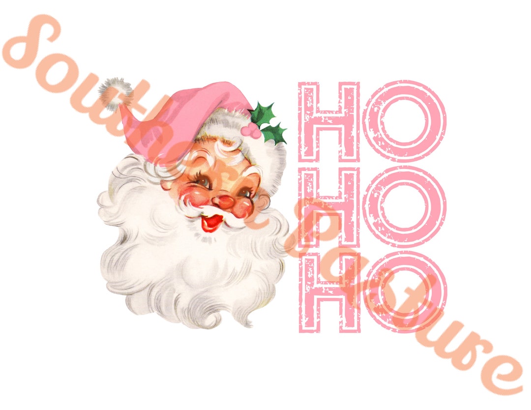 Vintage Santa Ho Ho Ho Png - Etsy