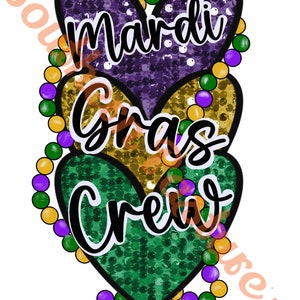 Mardi Gras Hearts png