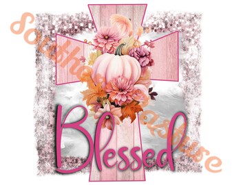 Pink Blessed Cross png