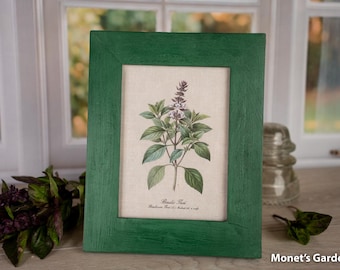Solid Color Picture Frame - Choose Your Color/Size - Hand Painted Solid Wood - 39 Colors - Photo Frame