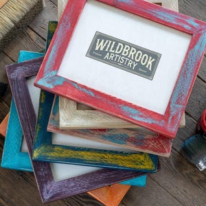 Colorful Picture Frames - Choose Your Color/Size - Handmade Picture Frame - Solid Wood