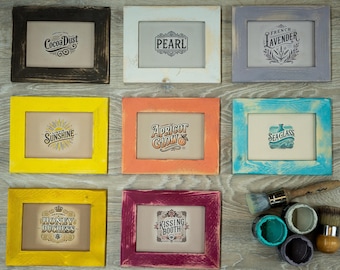 Hand Painted Picture Frame - Choose Your Color/Size - Bright Chalk Paint Colors - Handmade Solid Wood - Photo Frame