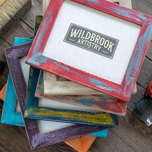 Colorful Picture Frames - Choose Your Color/Size - Handmade Picture Frame - Solid Wood