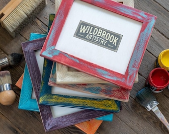 Colorful Picture Frames - Choose Your Color/Size - Handmade Picture Frame - Solid Wood