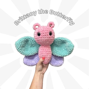 Crochet Butterfly Plushie Amigurumi Handmade Stuffed Animal