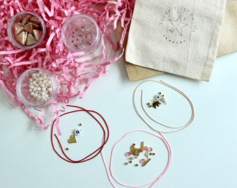 DIY Bracelet KIT - Includes materials and video link for you to make 3 delicate bracelets, 2 of our design and 1 of your own design