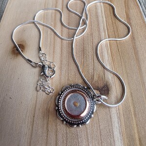 Faith Mustard Seed Necklace • Christian Jewelry Gift for Women • Copper Mustard Seed Pendant • Inspirational Bible Verse Necklace Bild 2
