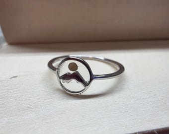 SILVER or BRONZE S925 Mountain Mustard Seed Ring | Sterling Silver