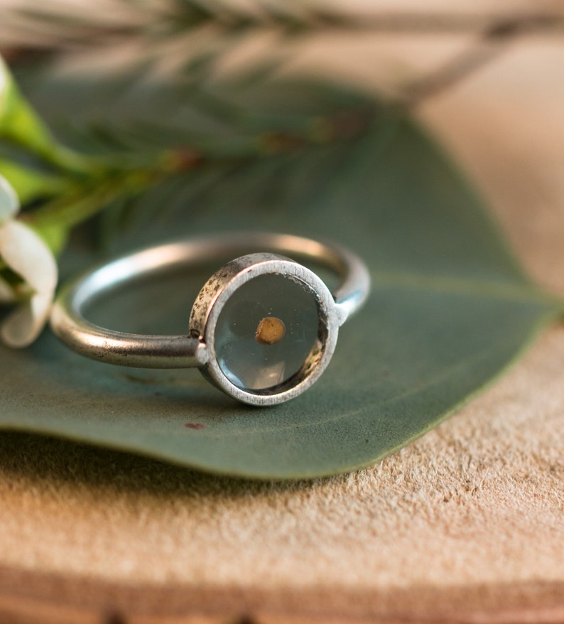 Mustard Seed Circle of Faith Ring Fine Electroplated Real Etsy