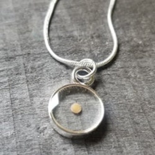 Faith of a Mustard Seed Necklace Sterling Silver Mustard Etsy