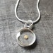 Clear Faith Mustard Seed Charm Necklace, Sterling silver mustard seed charm necklace 