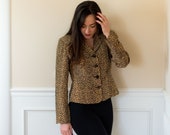 Vintage Leopard Print Blazer