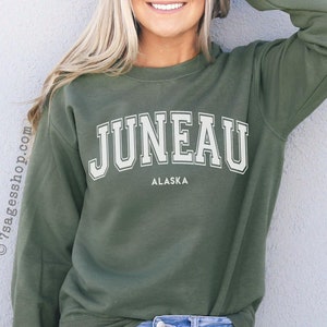 Juneau Alaska Sweatshirt, Juneau Sweater, Juneau Alaska Crewneck, Juneau Gifts, Alaska Gift, Soft Unisex Crewneck, Alaska Sweater