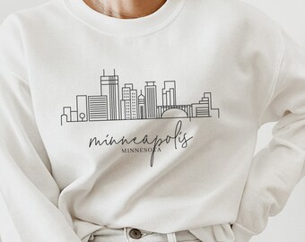 Sweat-shirt Minneapolis, Minneapolis Soft Crewneck, Chemise Minneapolis, Sweat-shirt Minnesota