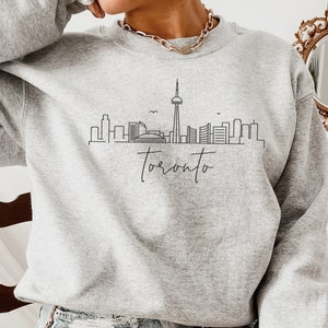 Sudadera Toronto, Sudadera Canadá, Camisa Toronto, Camisas Canadá, Suéter Canadá Crewneck