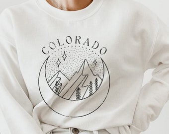 Colorado Sweatshirt, Colorado Mountains Shirt, Mountains Sweatshirt, Colorado Oversized Sweatshirt