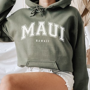 Maui Hoodie Sweatshirt, Maui Sweatshirt, Hawaii Sweatshirt, Hawaii Shirt, Maui Hawaii Gift Souvenir, Soft Unisex Sweatshirt