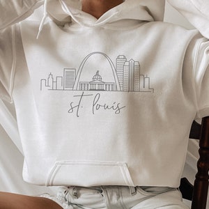 St Louis Sweatshirt, St Louis Hoodie, Missouri Skyline Sweatshirt, St Louis Shirt, Cityscape St Louis Tshirt, Missouri Hoodie, Unisex Hoodie