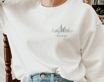 Sudadera Chicago, Sudadera Chicago Skyline, Camisa Chicago Skyline, Sudadera Illinois, Sudadera Chicago State Sudadera