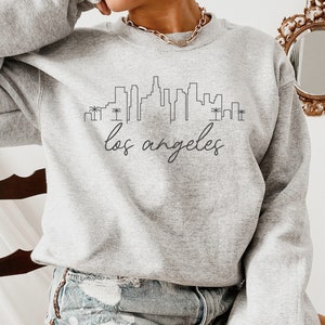 Los Angeles Sweatshirt - Los Angeles Skyline - Kalifornien Sweatshirt - Westküste Shirt - Kalifornien Shirt - Kalifornien Pullover