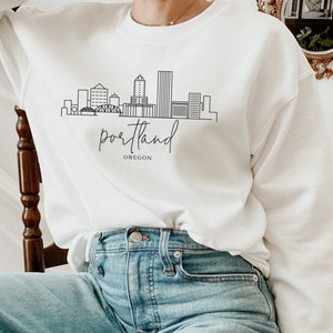 Bluza Portland, Bluza Oregon, Koszulki Portland, Bluza z okrągłym dekoltem Portland