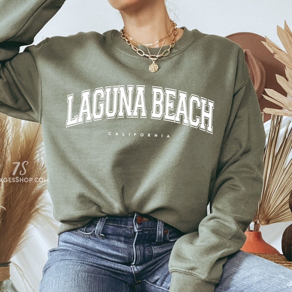 Laguna Beach Sweatshirt, Laguna Beach California Crewneck, Laguna Beach Souvenir Gift, Unisex Crewneck Sweater