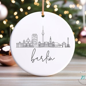 Berlin Ceramic Ornament, Berlin Skyline Ornament, Germany Souvenir, Berlin Skyline Art, Berlin Gifts, Germany Trip, Germany Souvenir Decor