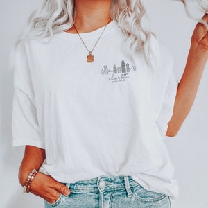 Charlotte Shirt | North Carolina T-Shirt | Charlotte Skyline | Charlotte Tee | Charlotte North Carolina Soft T-Shirt